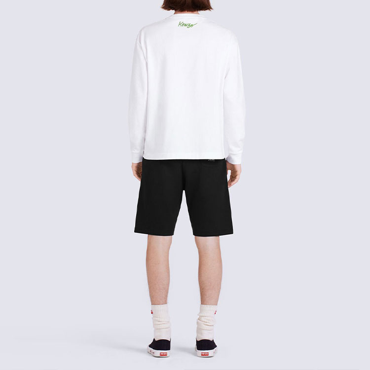 Purchase KENZO BOKE Seluar Pendek Kasual Logo Bunga Sulam Hitam Siri Bunga. FC65PA7944MF-99J