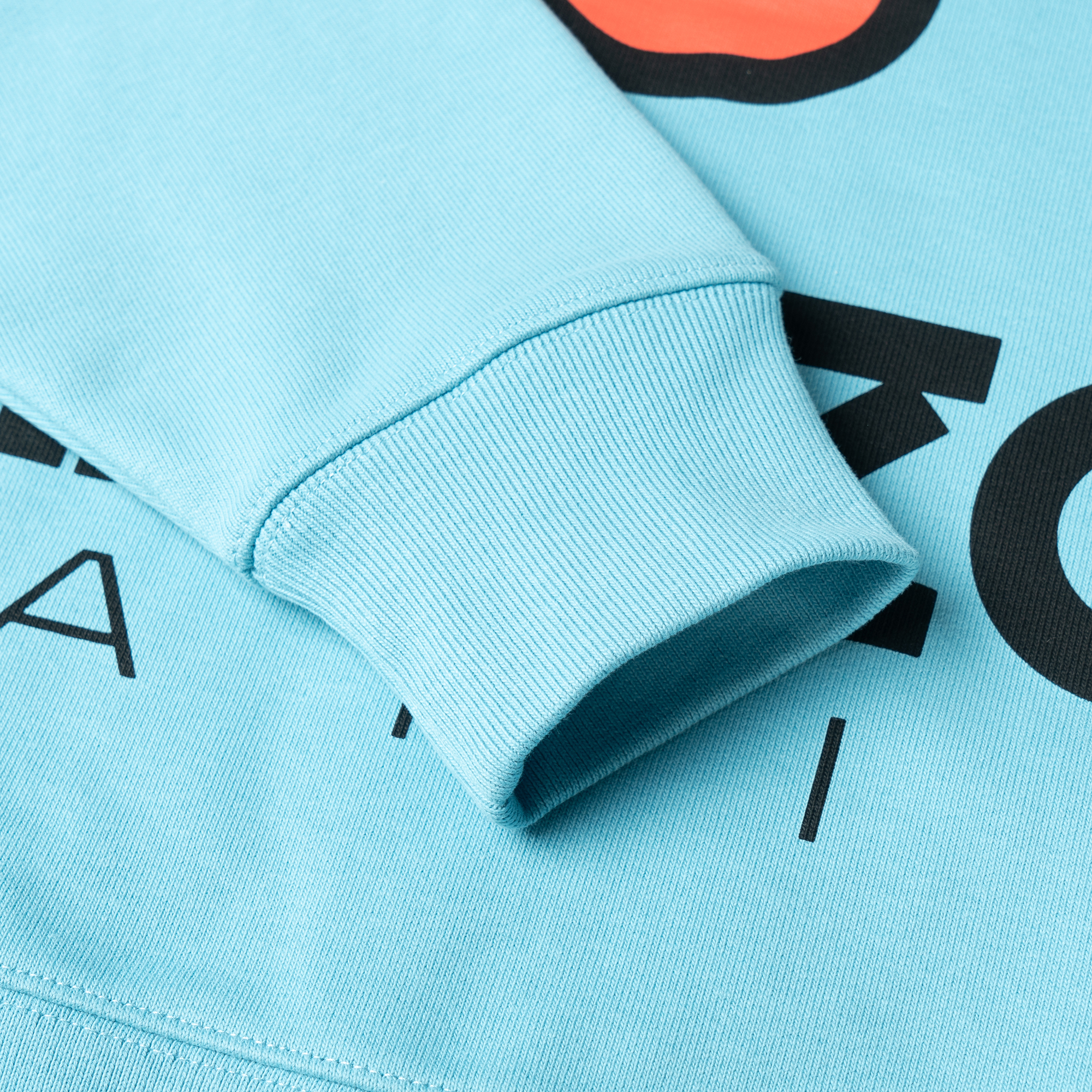 Kenzo Boke Flower Logo Print Blue Pullover Sweatshirt for Teens FD55SW4454ME69 圖 7