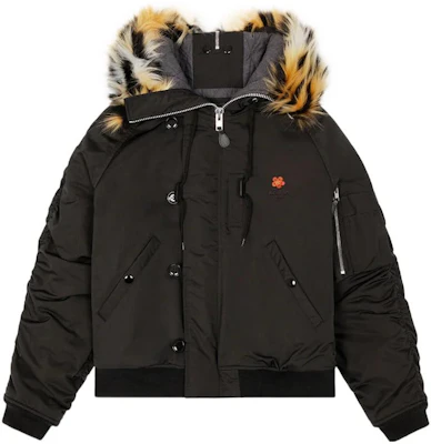 KENZO 幌花系列虎头Logo刺绣黑色连帽外套 男款 FC65OU1219OC-99J Order KENZO 幌花系列虎头Logo刺绣黑色连帽外套 男款 FC65OU1219OC-99J