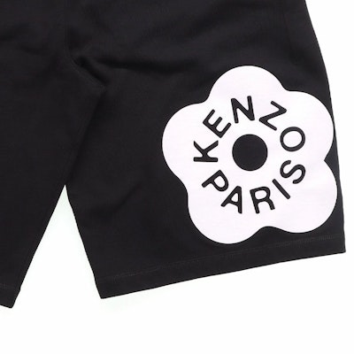KENZO 日本木槿花標誌黑色男士休閒短褲 Bermuda Shorts. FD55PA7464MF-99J Details for KENZO 日本木槿花標誌黑色男士休閒短褲 Bermuda Shorts. FD55PA7464MF-99J