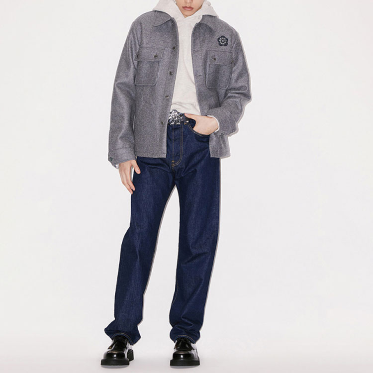 KENZO Boke Series SS23 Floral Print Collar Jacket Men’s Coal Black. FD55CH5179OR-98 圖 4