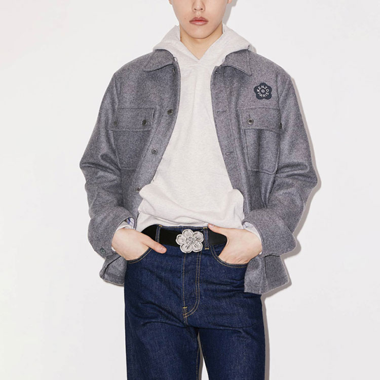 KENZO Boke Series SS23 Floral Print Collar Jacket Men’s Coal Black. FD55CH5179OR-98 圖 5