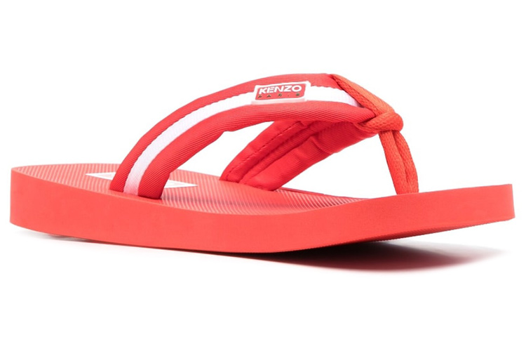 Order Tongs Kenzo Canvas Plate ''Rouge Blanc Havaianas'' FD55MU090F51.21