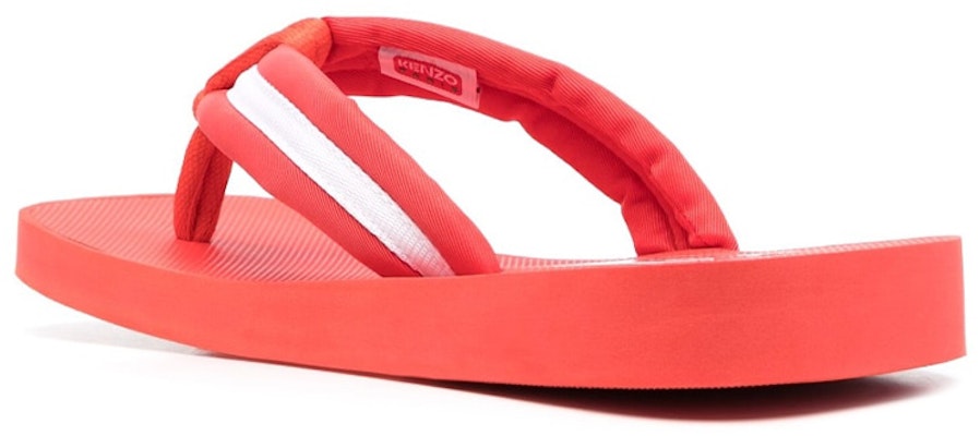 Kenzo Canvas Flat 'Red White Havaianas' Flip Flop FD55MU090F51.21 Lookbook Kenzo Canvas Flat 'Red White Havaianas' Flip Flop FD55MU090F51.21
