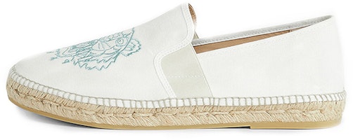 Kenzo Canvas Flat 'Tiger White' FB55ES188F82-01 Kenzo Canvas Flat 'Tiger White' FB55ES188F82-01