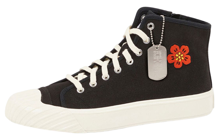Kenzo Canvas High-Top 'Floral Embroidery Black' FD55SN020F73.99