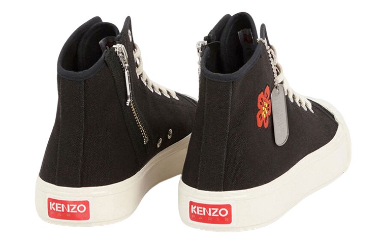 Purchase Kenzo 高帮帆布鞋 '花卉刺绣黑色' FD55SN020F73.99