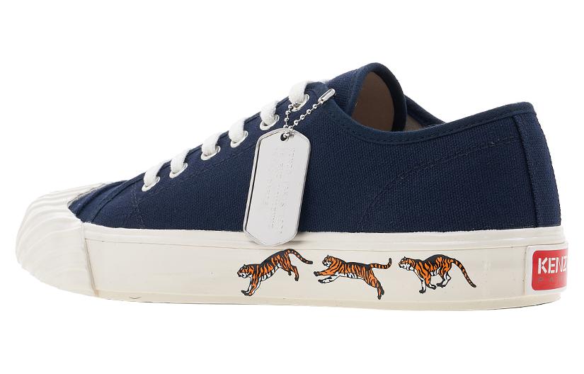 Kenzo Canvas Lace-Up Low-Top 'Midnight Blue' FC65SN010F50.77