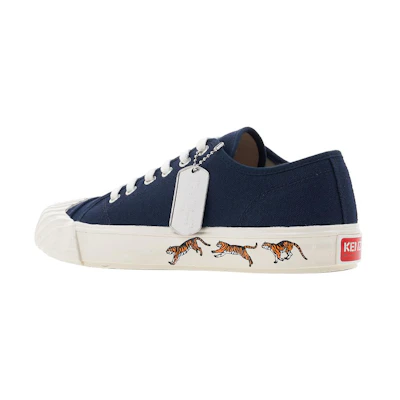 Kenzo Canvas Lace-Up Low-Top 'Midnight Blue'