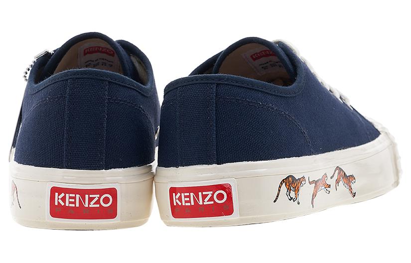 Kenzo Canvas Lace-Up Low-Top 'Midnight Blue' 圖 5