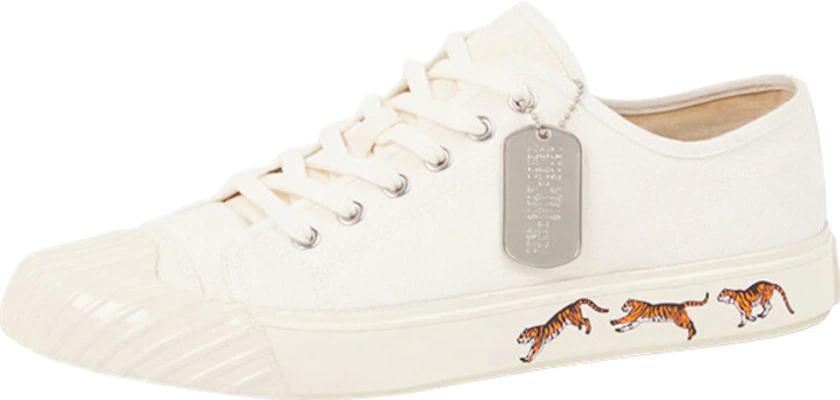 Kenzo 帆布系带低帮鞋 '时尚白' FC65SN010F50.02 Buy Kenzo 帆布系带低帮鞋 '时尚白' FC65SN010F50.02