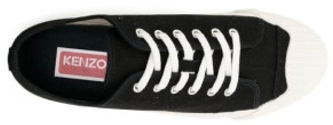 겐조 캔버스 로우탑 블랙 프린트 (Kenzo Canvas Low-top Black Print) FC65SN010F50-99 Shop 겐조 캔버스 로우탑 블랙 프린트 (Kenzo Canvas Low-top Black Print) FC65SN010F50-99