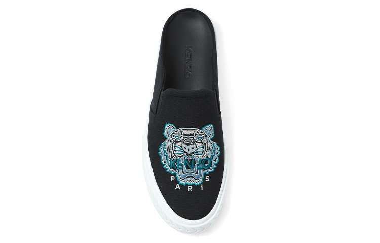 Shop Kenzo Canvas Slip-On ''Schwarz'' FA65SN202F70-99