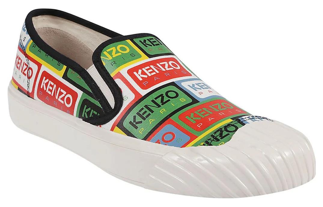Order Kenzo Slip-On en Toile Imprimée Bout Rond ''Multicolore'' FD55SN005F75.MU.41