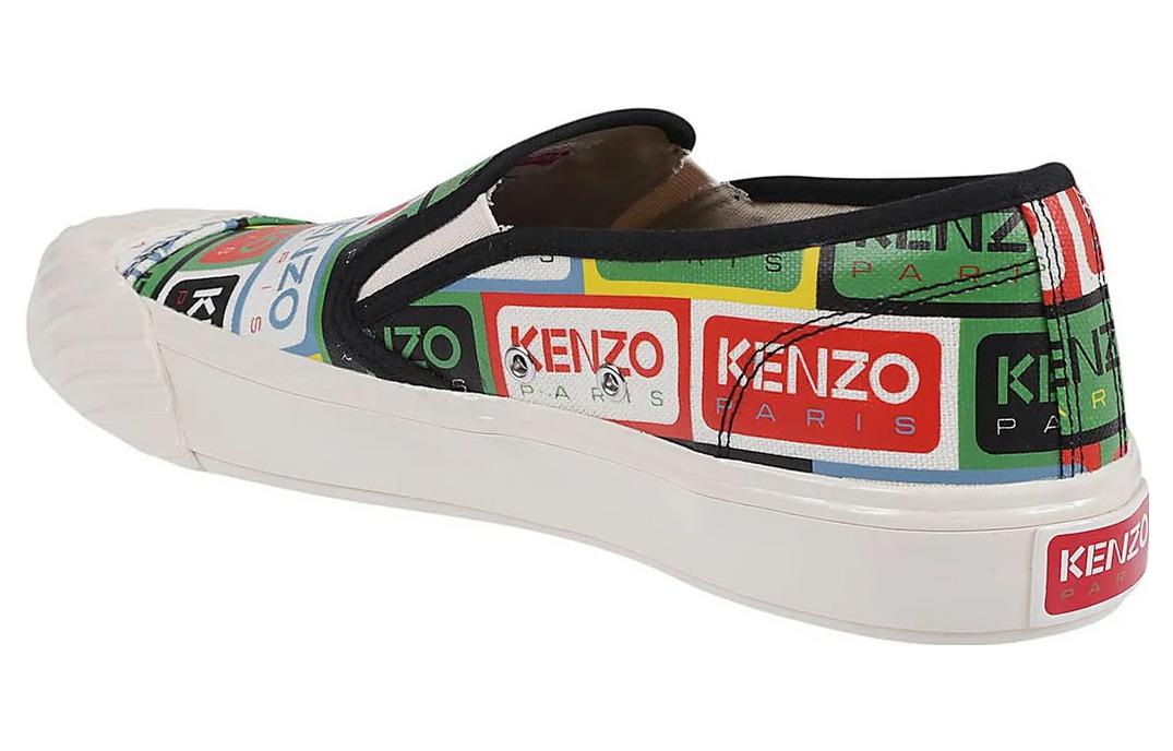 Lookbook Kenzo Slip-On en Toile Imprimée Bout Rond ''Multicolore'' FD55SN005F75.MU.41