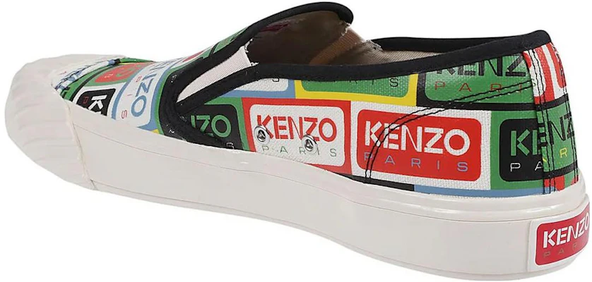 Kenzo Slip-On en Toile Imprimée Bout Rond ''Multicolore'' FD55SN005F75.MU.41 Lookbook Kenzo Slip-On en Toile Imprimée Bout Rond ''Multicolore'' FD55SN005F75.MU.41