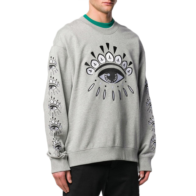 KENZO Classic Grey Eye Lash Crewneck Sweatshirt Grey F955SW5584XJ-94 圖 4