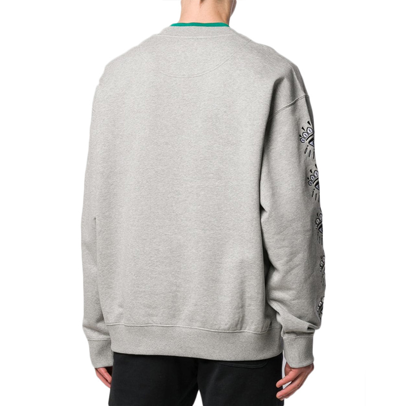 KENZO Classic Grey Eye Lash Crewneck Sweatshirt Grey F955SW5584XJ-94 圖 5