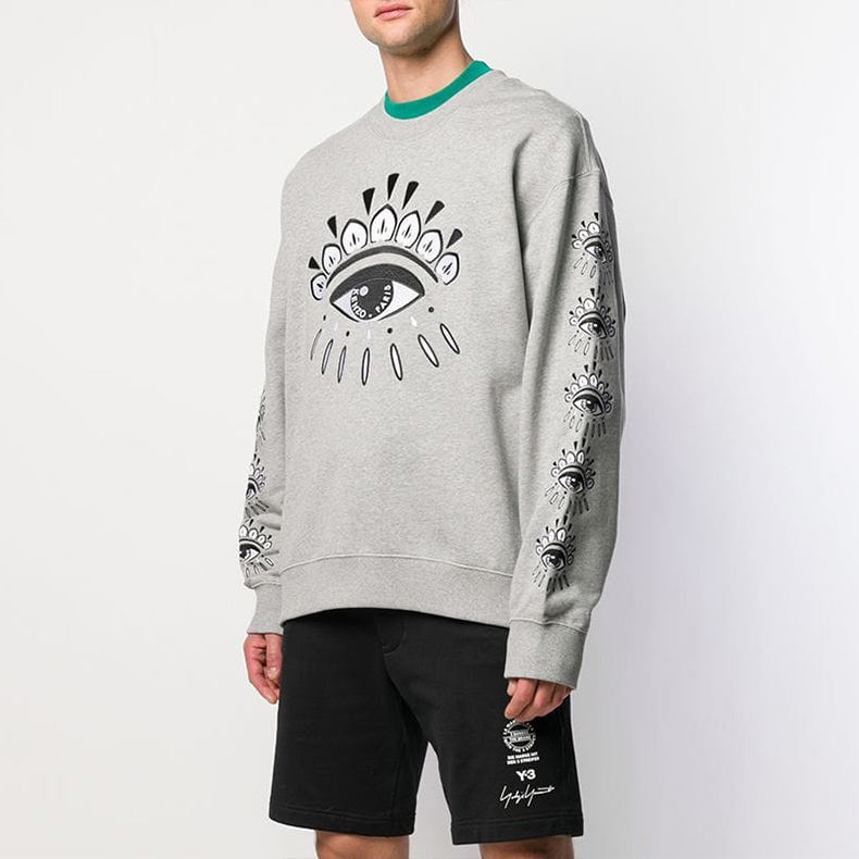 KENZO Classic Grey Eye Lash Crewneck Sweatshirt Grey F955SW5584XJ-94 圖 6