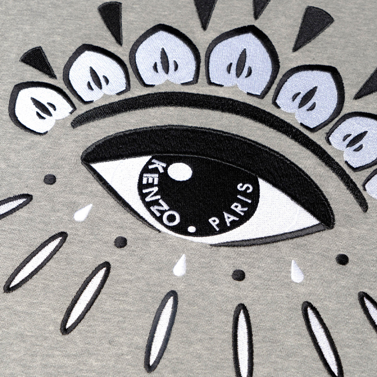 KENZO Classic Grey Eye Lash Crewneck Sweatshirt Grey F955SW5584XJ-94 圖 7
