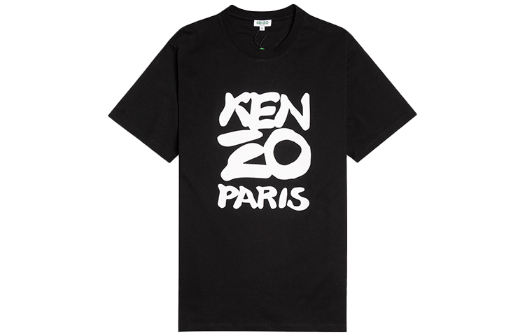 KENZO Classic Logo Print Black Crewneck T-Shirt for Men FA55TS0184SA-99 圖 2