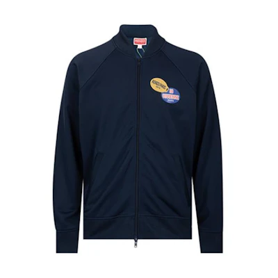 KENZO Classic Logo Zip-Up Track Jacket Blue FE55SW1544MZ-77