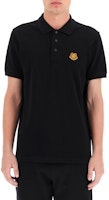 KENZO 經典刺繡虎頭黑色短袖POLO衫 FA65PO0014PU-99 Shop KENZO 經典刺繡虎頭黑色短袖POLO衫 FA65PO0014PU-99