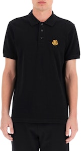 KENZO 經典刺繡虎頭黑色短袖POLO衫 FA65PO0014PU-99 Shop KENZO 經典刺繡虎頭黑色短袖POLO衫 FA65PO0014PU-99