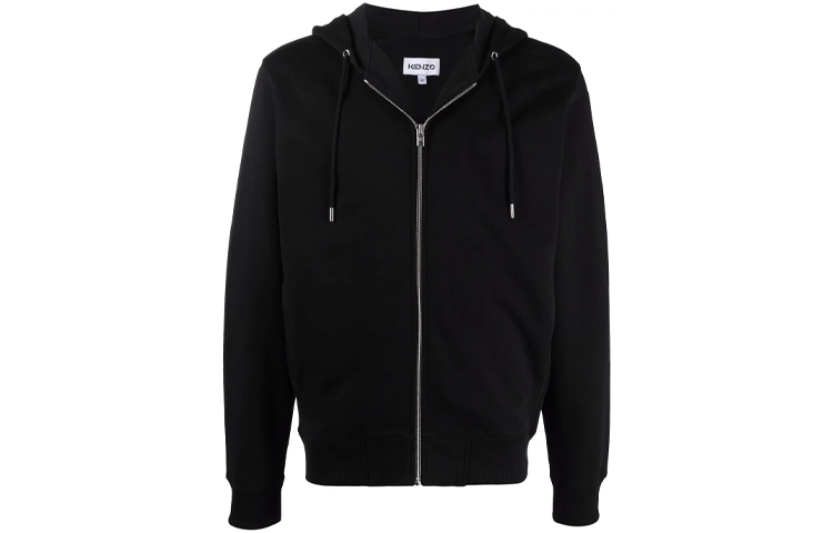 KENZO Classic Tiger Embroidered Zip Sweatshirt FW21 Black () FB65BL7254XA-99