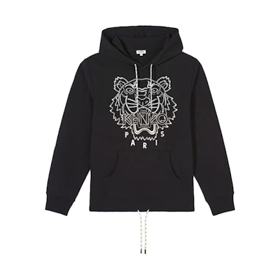 KENZO Classic Tiger Embroidery Logo Hoodie Black F965SW4414XL-99