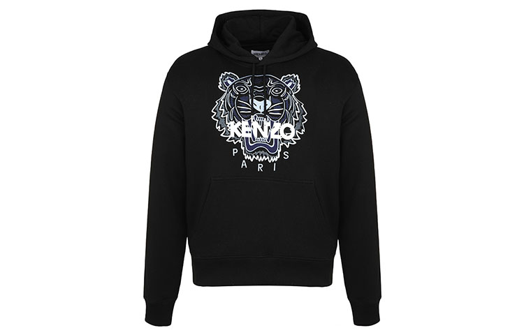 KENZO Classic Tiger Embroidery Pullover Sweatshirt Black FB55SW3104XA-99