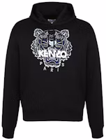 Order KENZO 經典虎頭刺繡毛衣圓領長袖黑色上衣 FB55SW3104XA-99