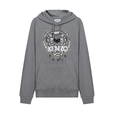 KENZO Classic Tiger FW21 Embroidered Logo Sweatshirt Grey () FB65SW3334XA-95