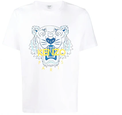 KENZO Klasik T-Shirt Harimau Putih Lelaki FA55TS0504YA-01 Buy KENZO Klasik T-Shirt Harimau Putih Lelaki FA55TS0504YA-01