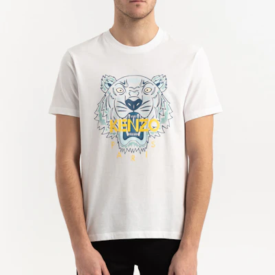 KENZO Klasik T-Shirt Harimau Putih Lelaki FA55TS0504YA-01 Shop KENZO Klasik T-Shirt Harimau Putih Lelaki FA55TS0504YA-01