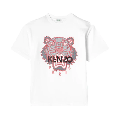 KENZO Classic Tiger Head SS20 White Cotton T-Shirt FA5-5TS511-4YO-01