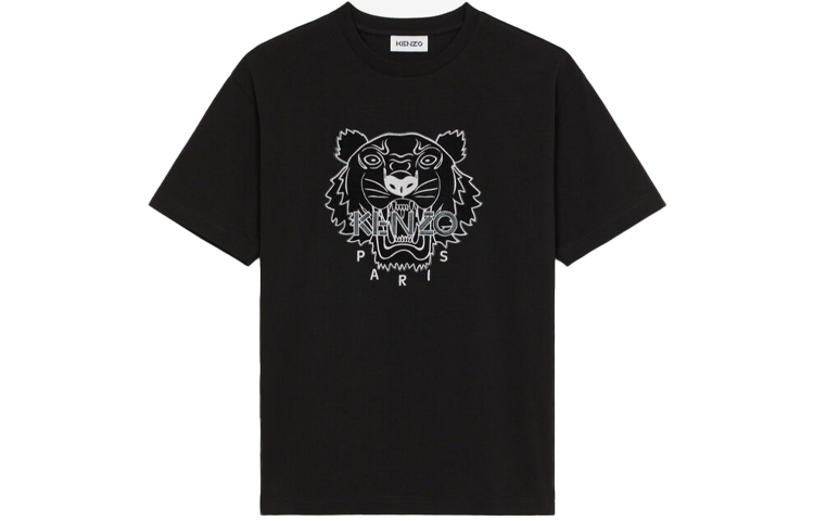 KENZO Classic Tiger Logo Black Loose Fit  T-Shirt FB65TS0654SQ-99