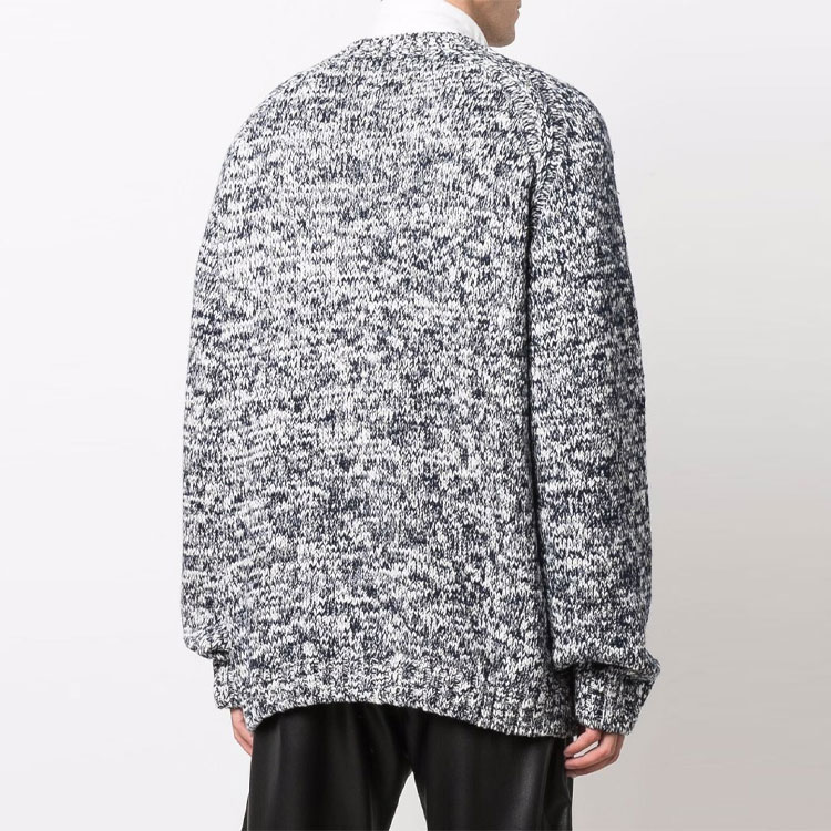 Details for KENZO 經典虎頭標誌男士灰色寬鬆版圓領毛衣 FB65PU6323TD-93