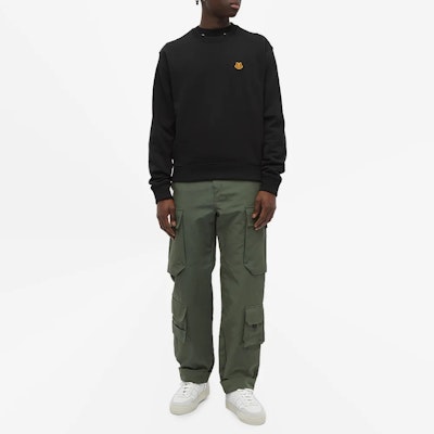 겐조 클래식 타이거 로고 크루넥 맨투맨 남성 블랙 FB55SW0034ML-99 Shop 겐조 클래식 타이거 로고 크루넥 맨투맨 남성 블랙 FB55SW0034ML-99