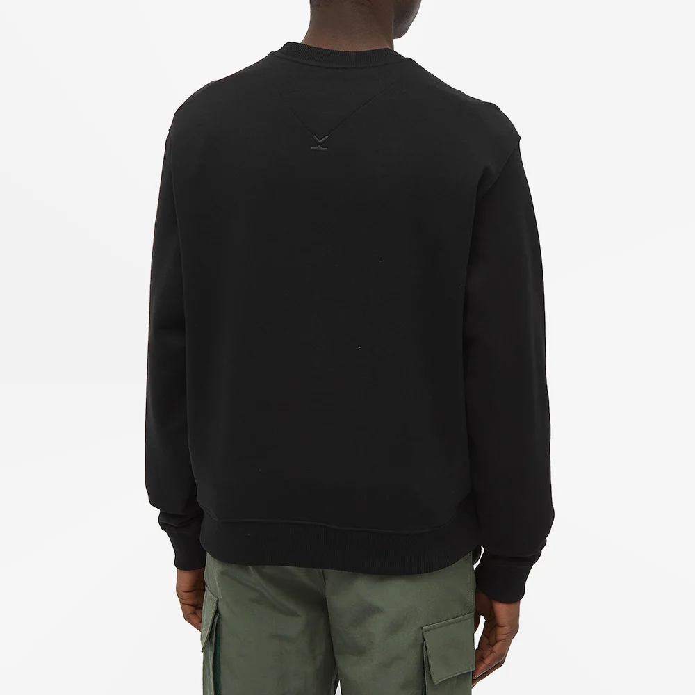 Details for 겐조 클래식 타이거 로고 크루넥 맨투맨 남성 블랙 FB55SW0034ML-99