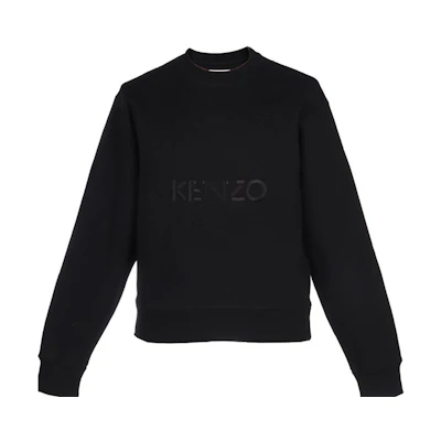 KENZO Classic Tiger Logo Embroidered Crewneck Sweatshirt Men’s Black FA65SW1134XI-99