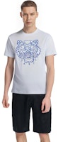 겐조 클래식 타이거 자수 로고 티셔츠 SS21 라이트 블루 티 FC55TS2184YF-64 Sizing 겐조 클래식 타이거 자수 로고 티셔츠 SS21 라이트 블루 티 FC55TS2184YF-64