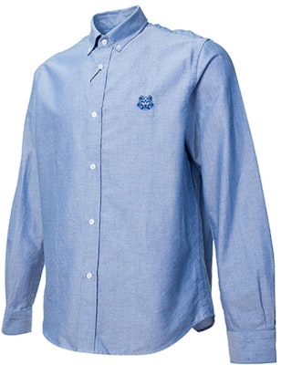 KENZO Classic Tiger Polo Lengan Panjang Biru Langit Lelaki Koleksi Musim Luruh FB55CH4001LD-71 Shop KENZO Classic Tiger Polo Lengan Panjang Biru Langit Lelaki Koleksi Musim Luruh FB55CH4001LD-71