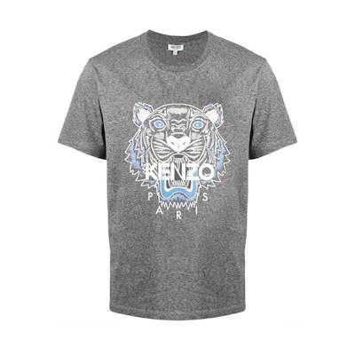 KENZO Classic Tiger Print Crew Neck T-Shirt Grey FA55TS0504YA-98