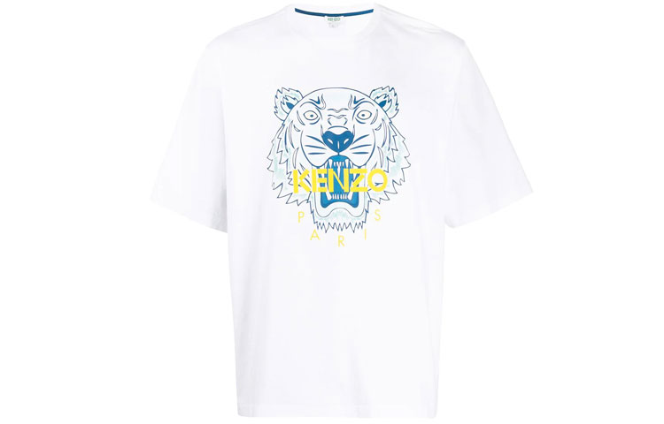 KENZO Classic Tiger Print Relaxed Crew Neck Tee White FA55TS5004YA-01 圖 2