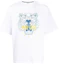 Order 겐조 클래식 타이거 프린트 릴렉스 크루넥 티 화이트 FA55TS5004YA-01