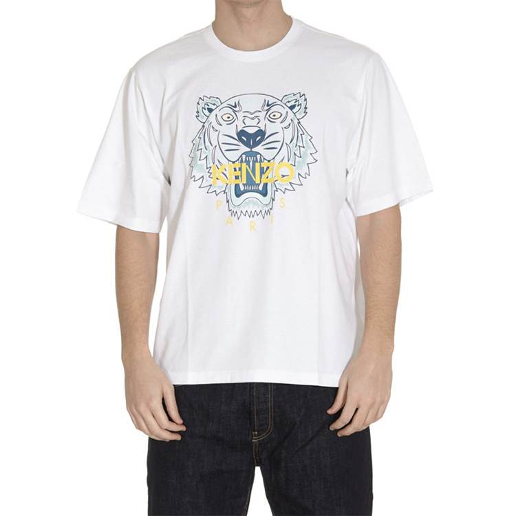 KENZO Classic Tiger Print Relaxed Crew Neck Tee White FA55TS5004YA-01 圖 4
