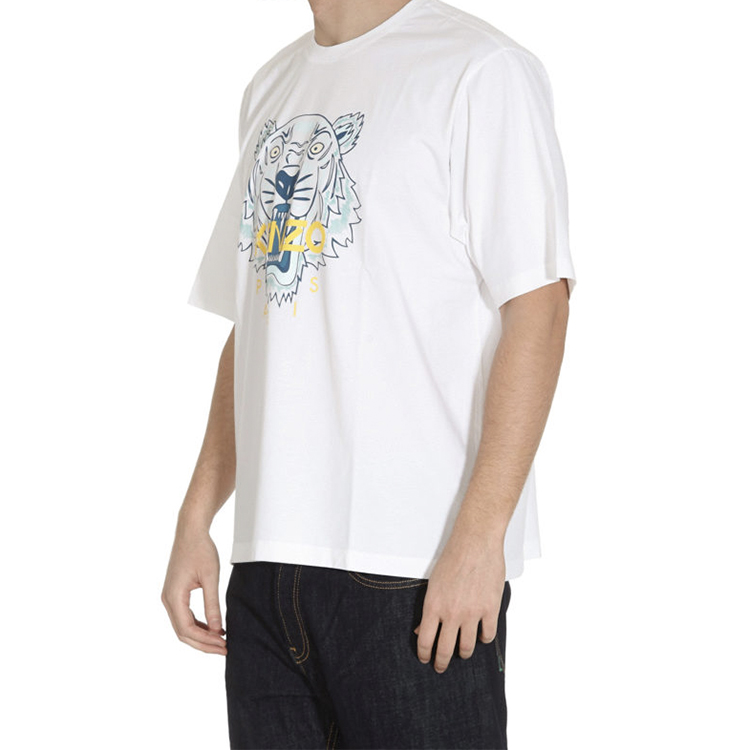 KENZO Classic Tiger Print Relaxed Crew Neck Tee White FA55TS5004YA-01 圖 5