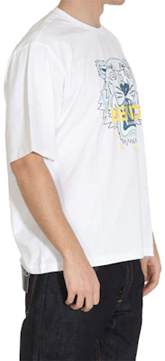 겐조 클래식 타이거 프린트 릴렉스 크루넥 티 화이트 FA55TS5004YA-01 Details for 겐조 클래식 타이거 프린트 릴렉스 크루넥 티 화이트 FA55TS5004YA-01