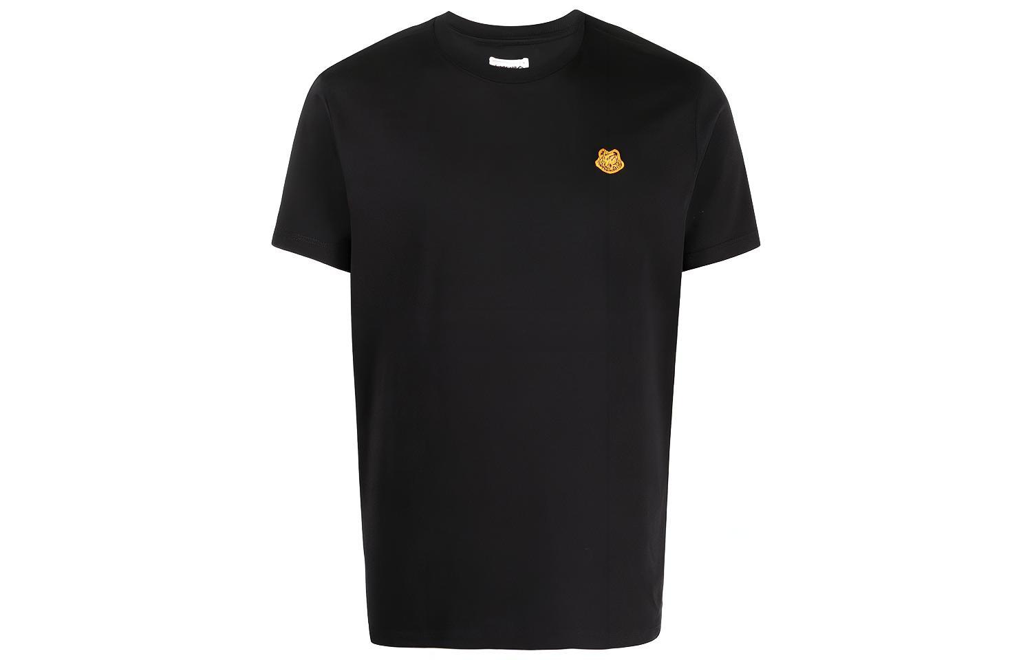 KENZO Classic Tiger SS21 Embroidered Tee Black FB55TS0034SA-99
